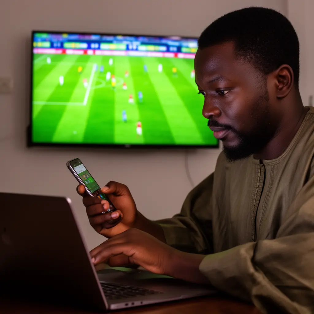 Kwamfutar tafi-da-gidanka mai kama da ta gaba tana nuna ƙafafiyar roulette kai tsaye kewaye da tsabar kuɗi na zinariya da chips na gidan caca suna haskaka yanayin gidan caca na kan layi mai nutsarwa na RETO777 a Najeriya RETO777 – Gwada sauri da amintaccen yin fare kan wasanni ga 'yan wasan Najeriya